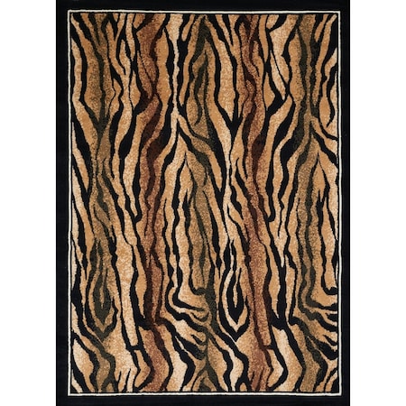 Rlm Distribution 5 ft. 3 in. x 7 ft. 2 in. Legends Safari Skin Area Rug, Multicolor HO2625474